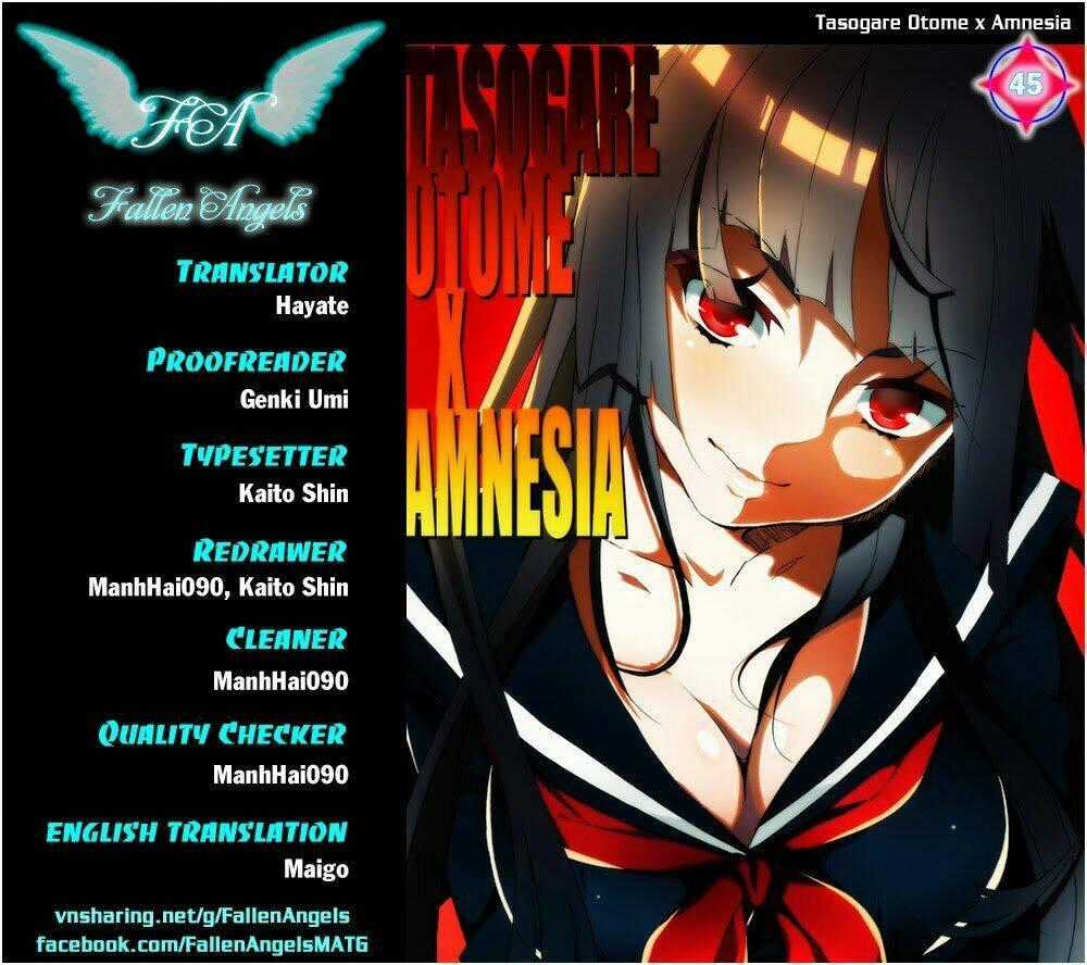 Tasogare Otome X Amnesia Chapter 45 trang 0