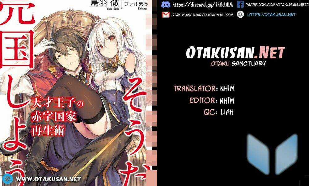 Tensai Ouji No Akaji Kokka Saisei Jutsu - Souda, Baikoku Shiyou Chapter 2 trang 0