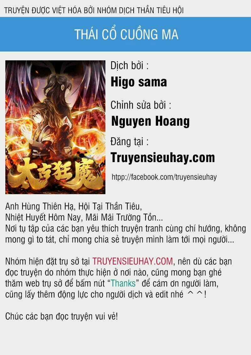 Thái Cổ Cuồng Ma Chapter 3 trang 0