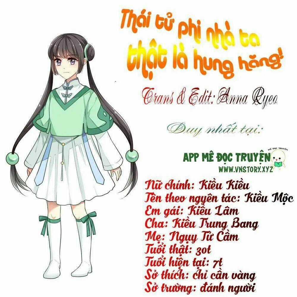 Thái Tử Phi Nhà Ta Thật Hung Hăng Chapter 11 trang 1