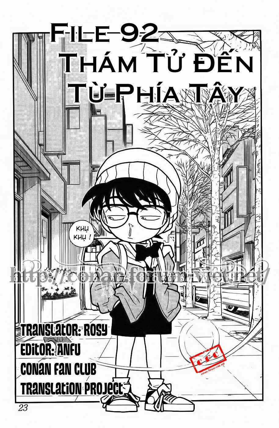 Thám Tử Conan Chapter 92 trang 0