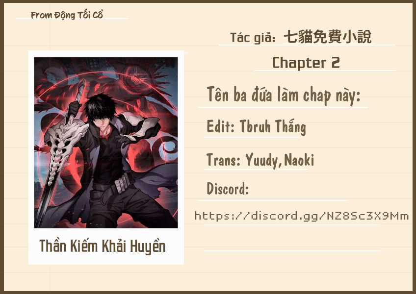 Thần Kiếm Khải Huyền Chapter 2 trang 0