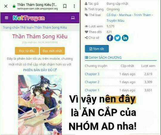 Thần Thám Song Kiêu Chapter 6 trang 1