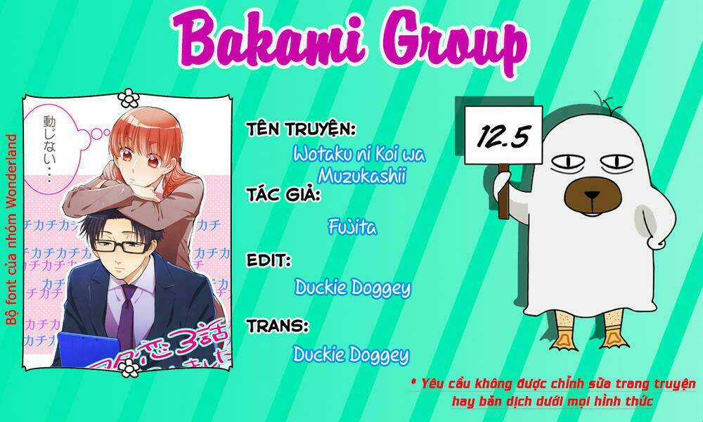 Thật Khó Để Yêu 1 Otaku Chapter 12.5 trang 0