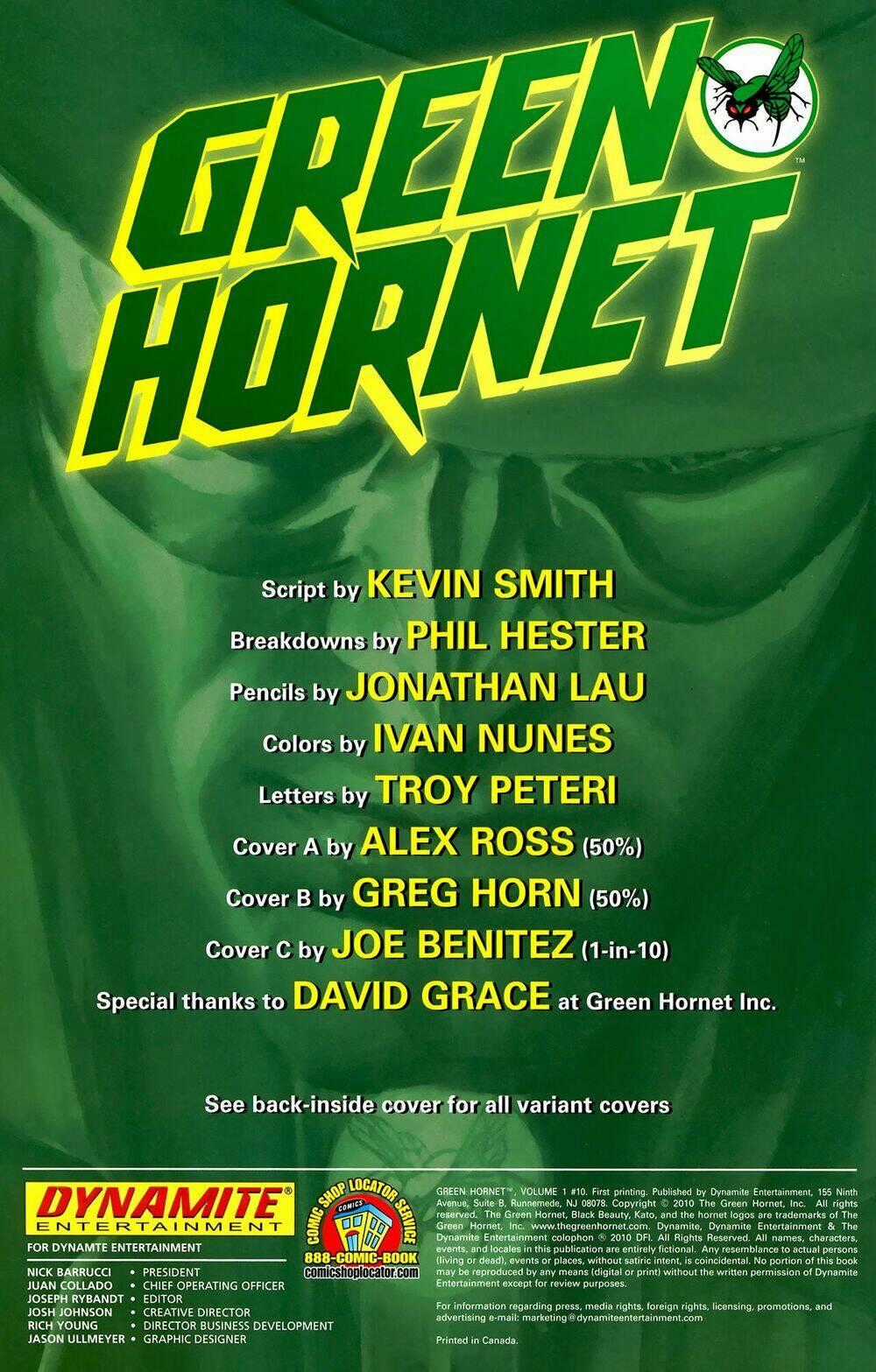 The Green Hornet Chapter 10 trang 1