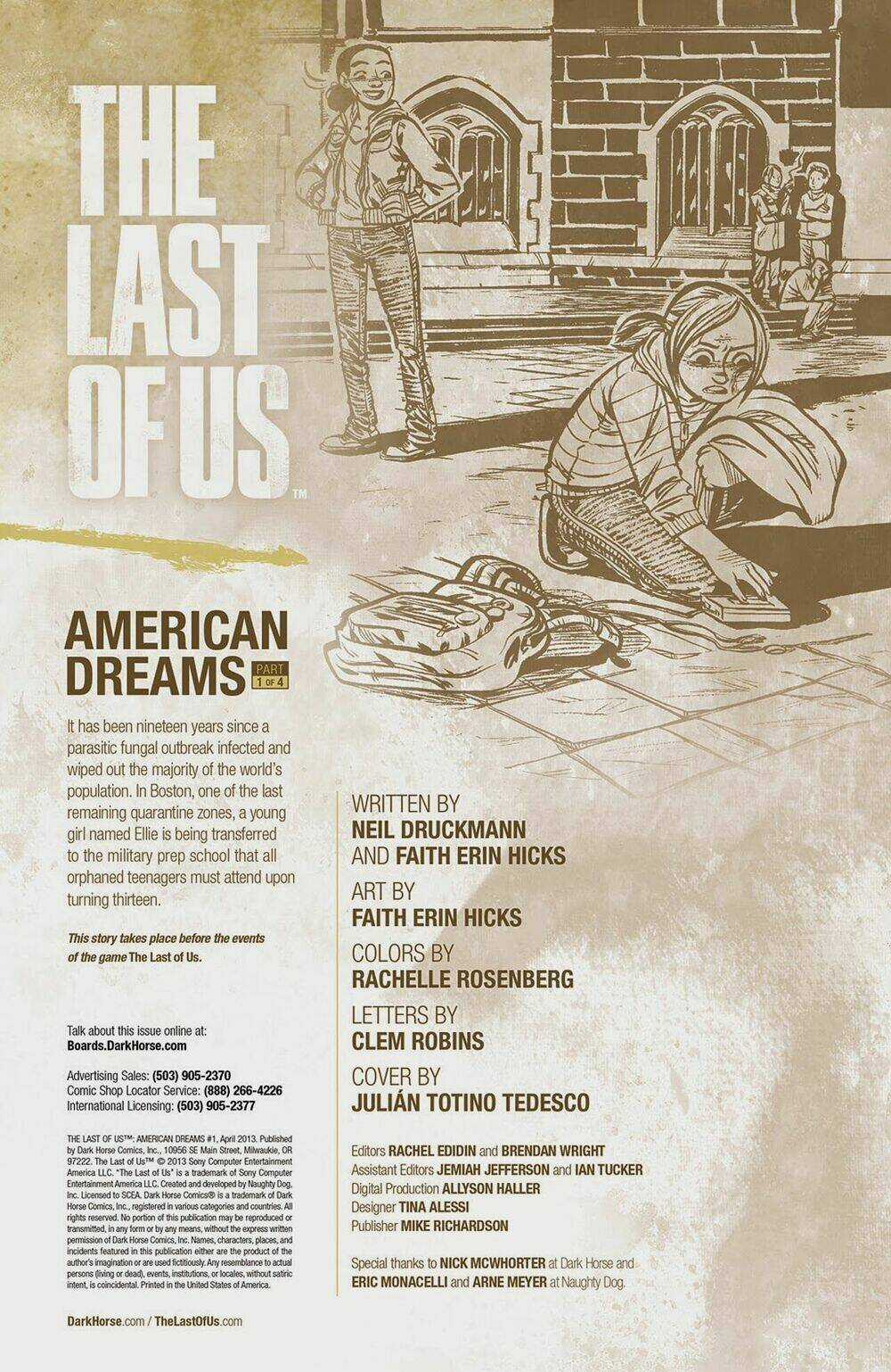 The Last Of Us: American Dreams Chapter 1 trang 1