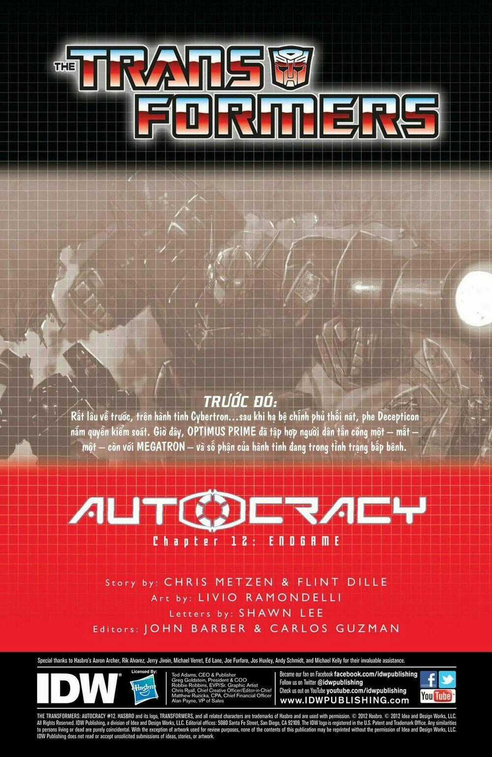 The Transformers: Autocracy Chapter 12 trang 1