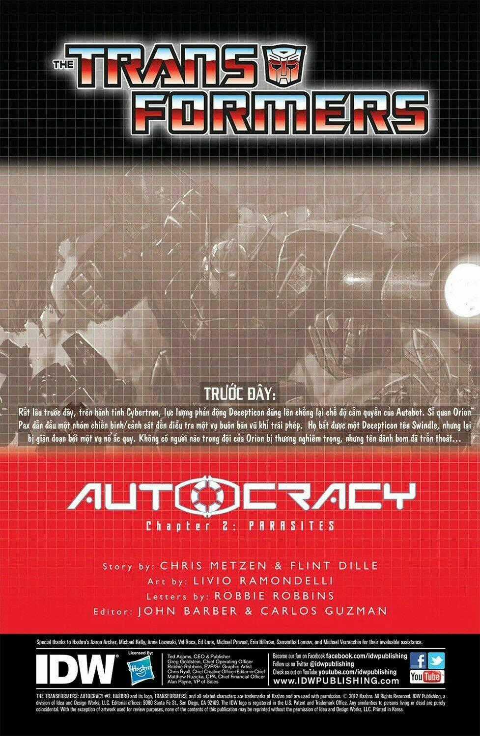 The Transformers: Autocracy Chapter 2 trang 1