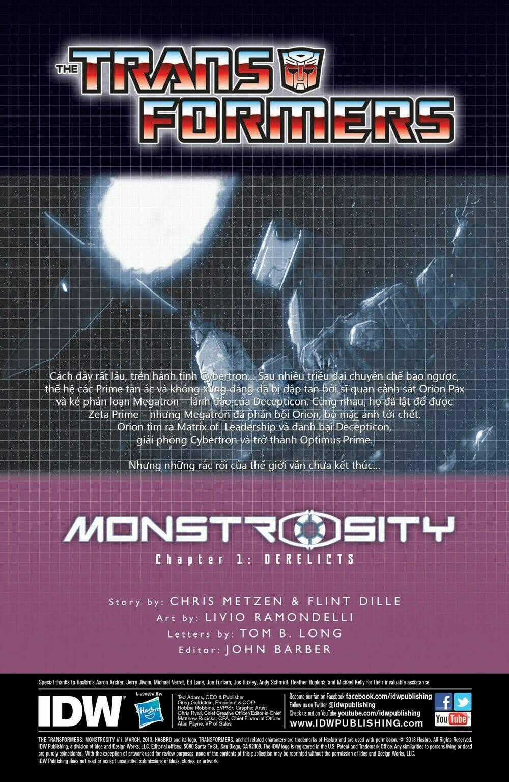 The Transformers: Monstrosity Chapter 1 trang 1