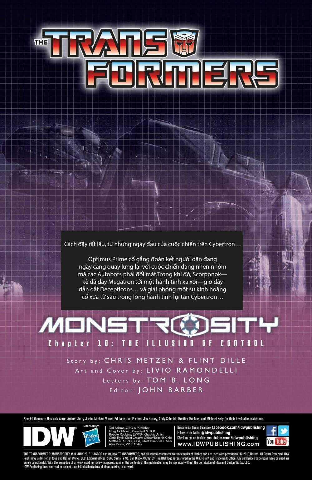 The Transformers: Monstrosity Chapter 10 trang 1