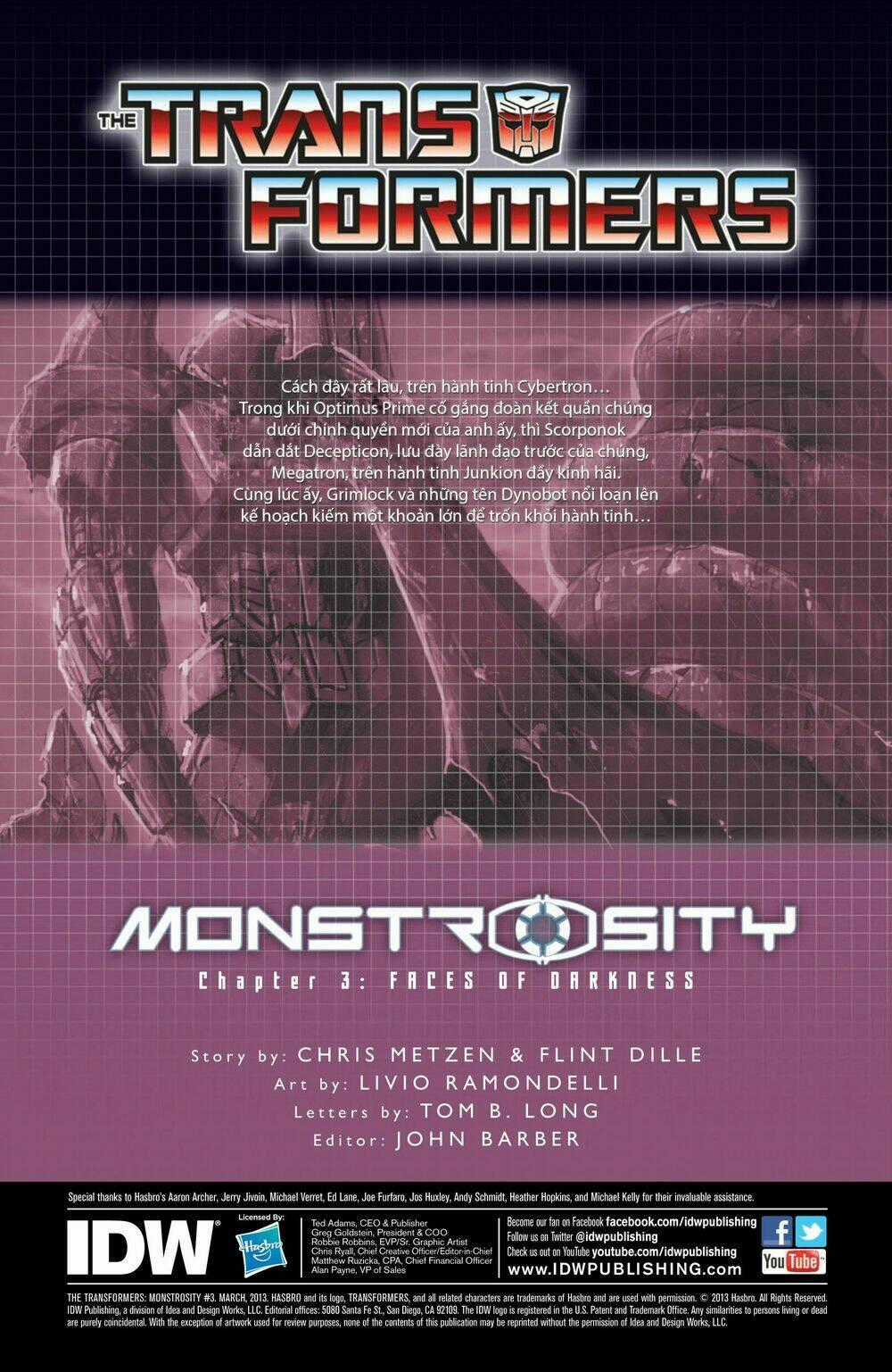 The Transformers: Monstrosity Chapter 3 trang 1