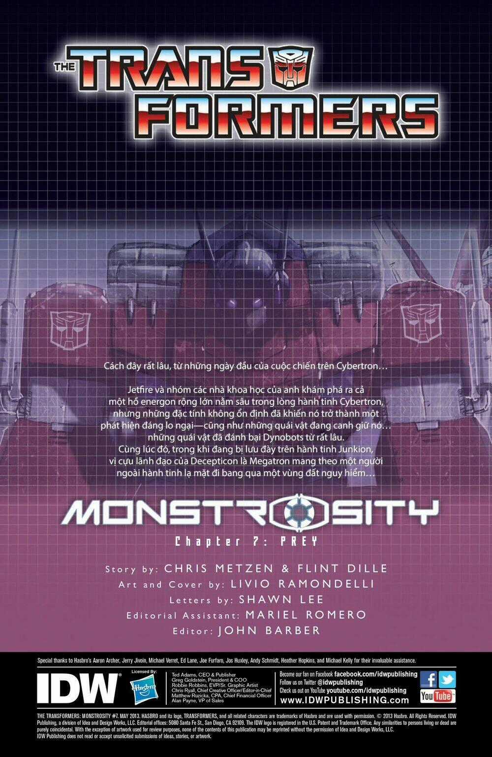 The Transformers: Monstrosity Chapter 7 trang 1