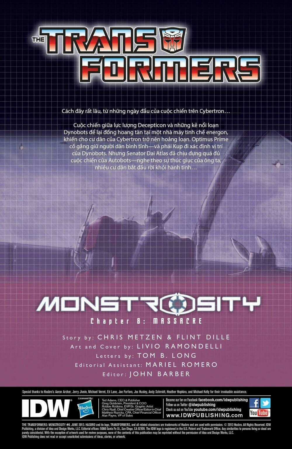 The Transformers: Monstrosity Chapter 8 trang 1