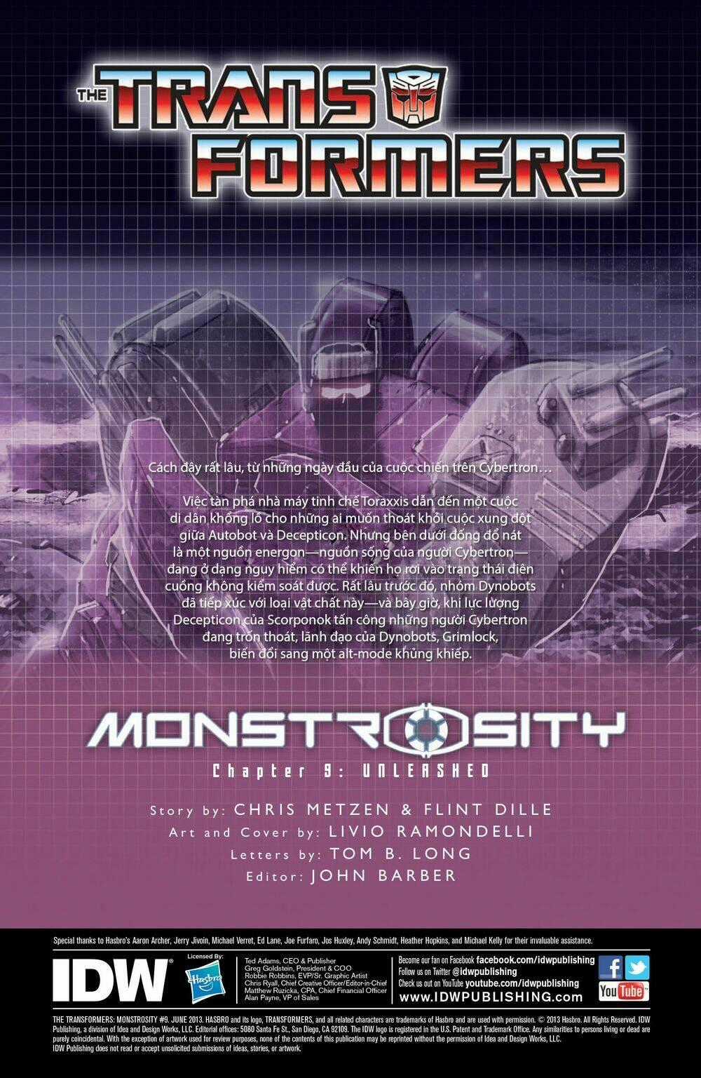 The Transformers: Monstrosity Chapter 9 trang 1