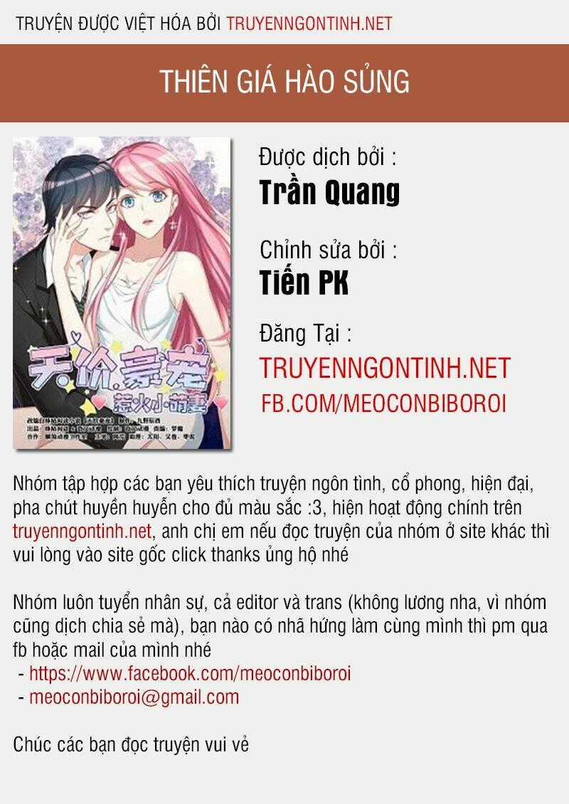 Thiên Giá Hào Sủng Chapter 1 trang 0