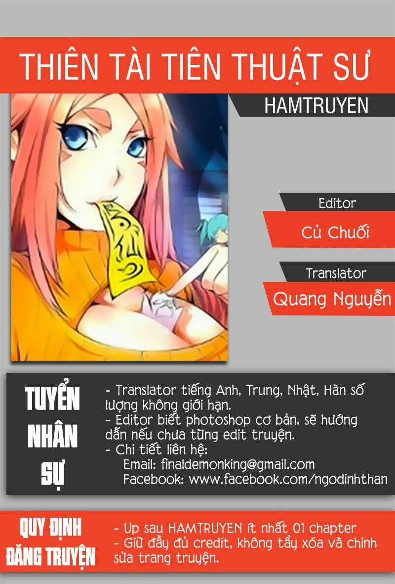 Thiên Tài Tiên Thuật Sư Chapter 22 trang 0