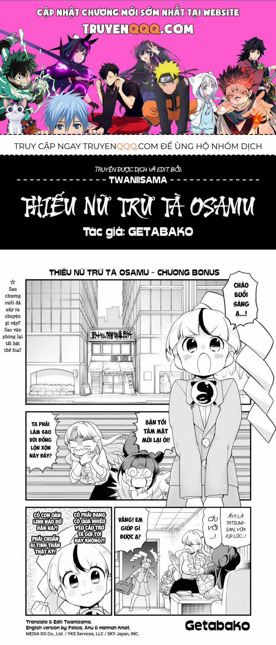 Thiếu Nữ Trừ Tà Osamu Chapter 29 trang 0