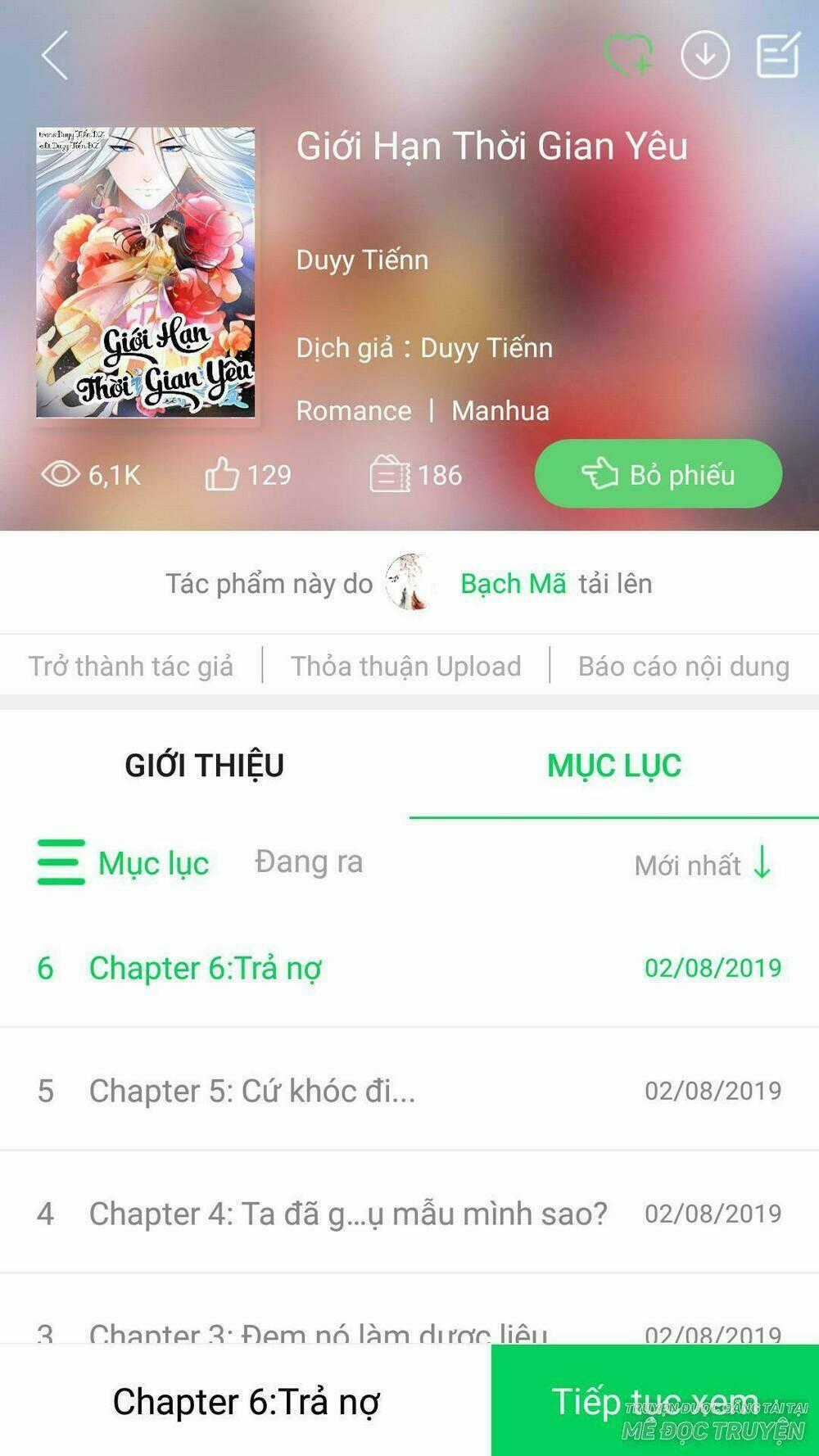 Thời Gian Tình Yêu Chapter 27 trang 0