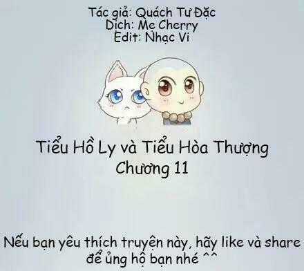 Tiểu Hồ Ly vs Tiểu Hóa Thượng Chapter 11 trang 0