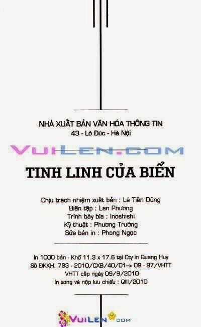 Tinh linh của biển Chapter 2 trang 1