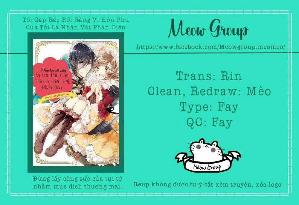 Tôi Gặp Rắc Rối Rằng Vị Hôn Phu Của Tôi Là Nhân Vật Phản Diện Chapter 3 trang 0