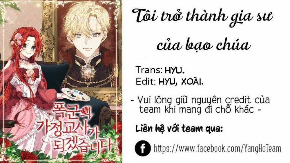 Tôi Trở Thành Gia Sư Của Tên Bạo Chúa Chapter 4 trang 0