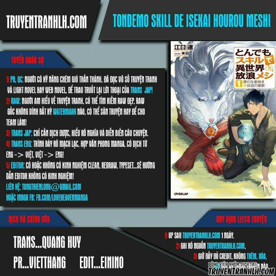 Tondemo Skill De Isekai Hourou Meshi Chapter 4 trang 0