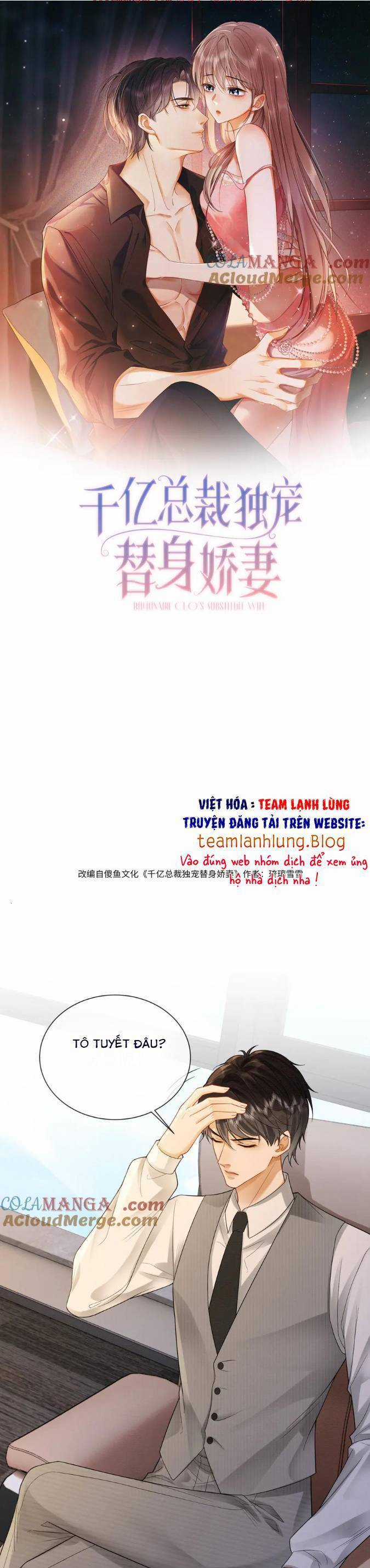 Tổng Tài Tỷ Phú Chỉ Sủng Cô Vợ Thế Thân Chapter 41 trang 0