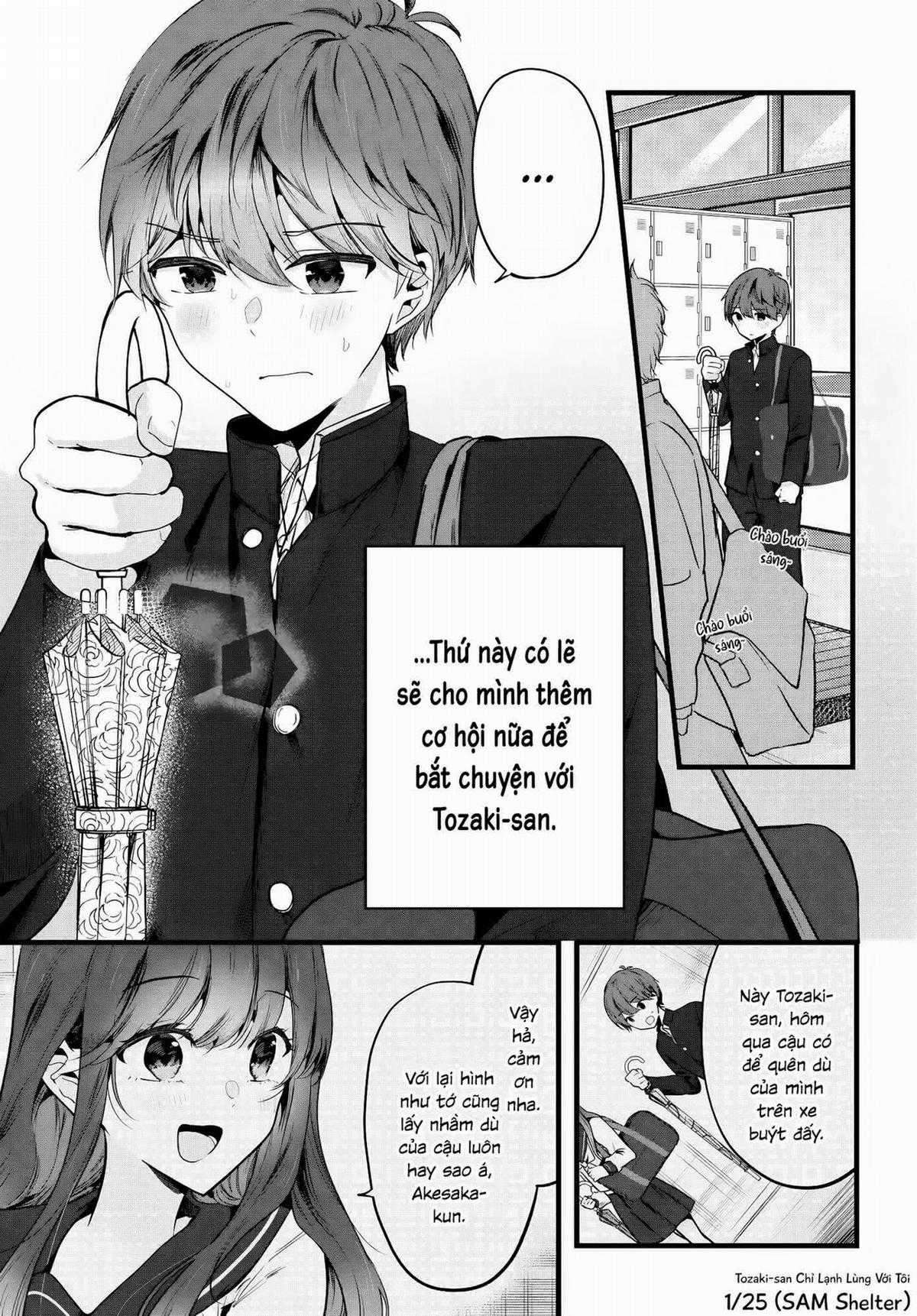 Tozaki-san Chỉ Lạnh Lùng Với Tôi Chapter 3 trang 0