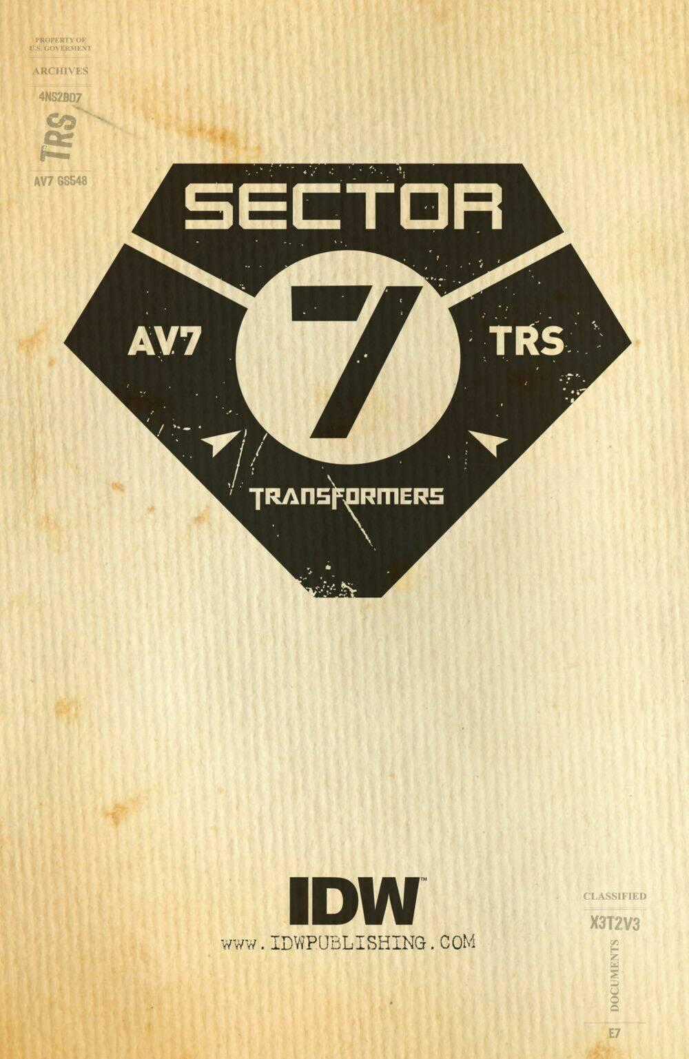 Transformers: Sector 7 | Khu Vực 7 Chapter 1.1 trang 1