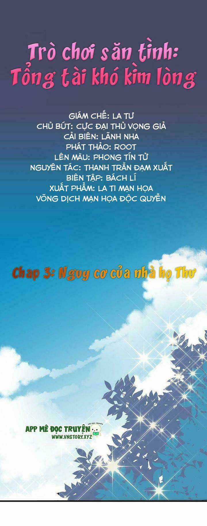 Trò Chơi Săn Tình – Tổng Tài Khó Kìm Lòng Chapter 3 trang 0