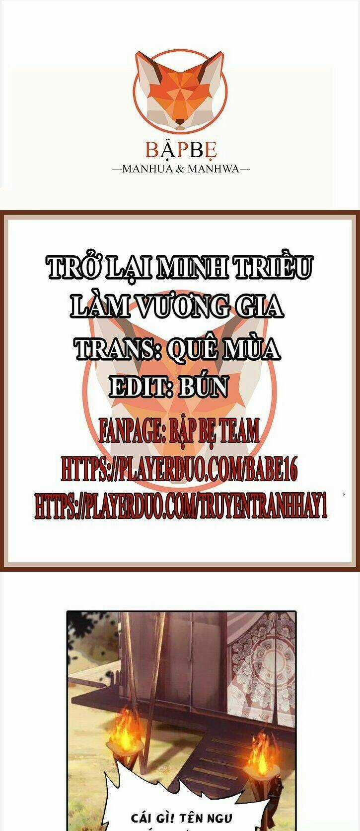 Trở Lại Minh Triều Làm Vương Gia Chapter 35 trang 1