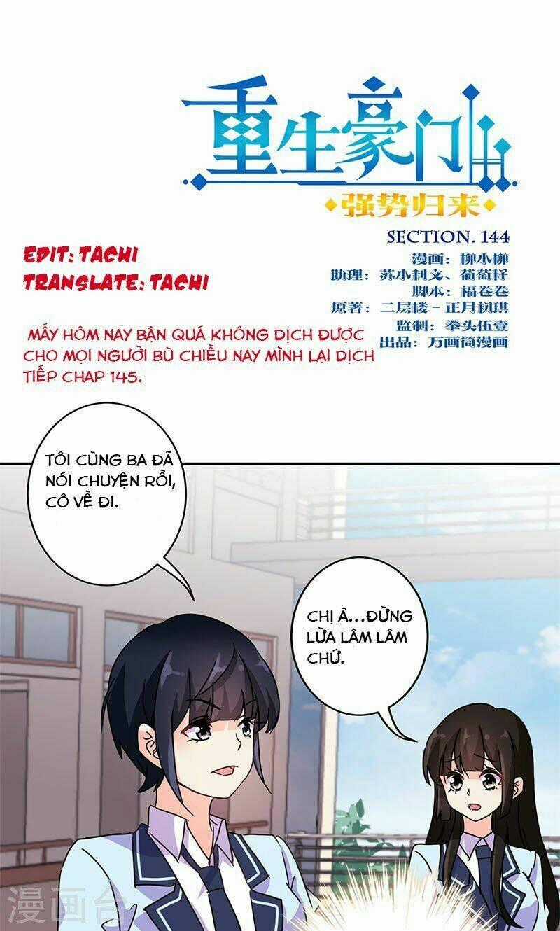 Trọng Sinh Chi Hao Môn Cường Thế Quy Lai Chapter 144 trang 0