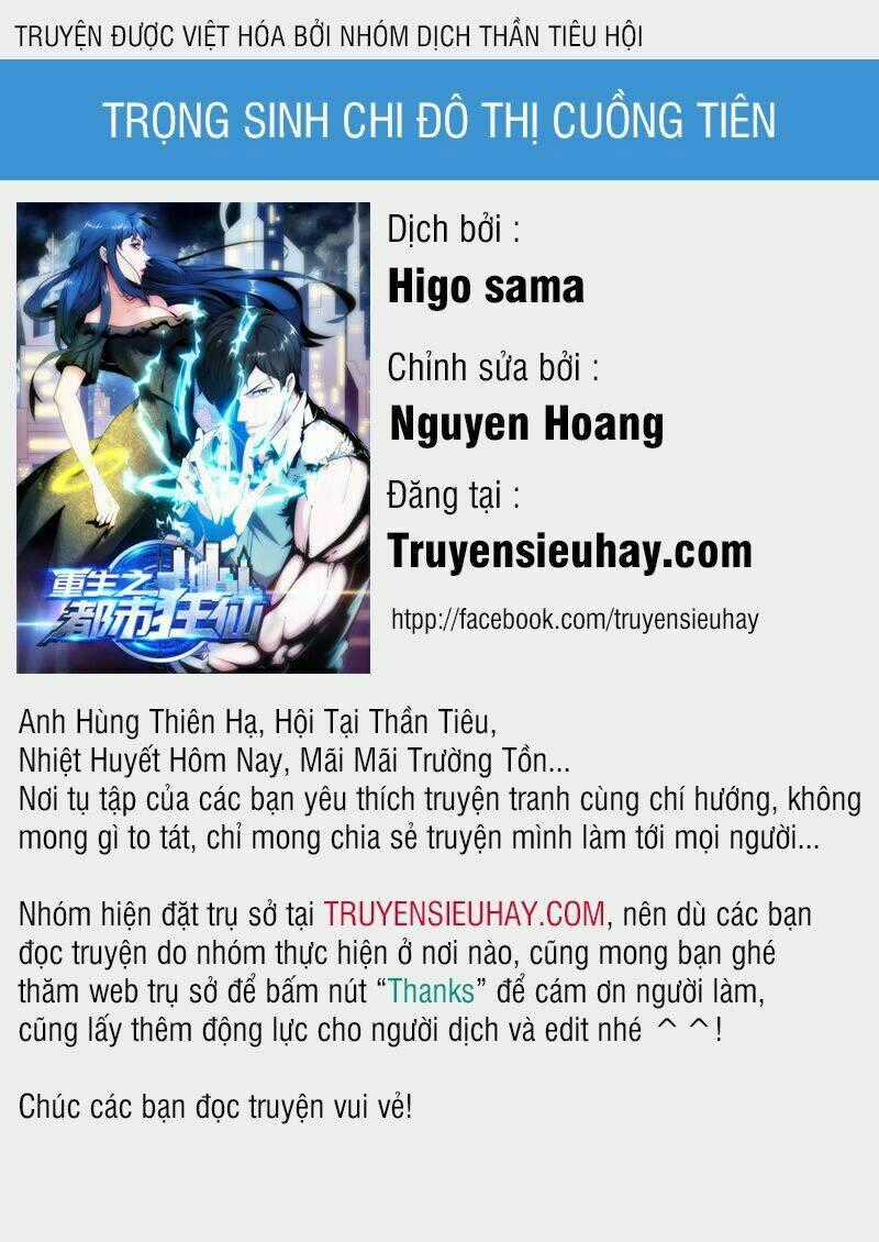 Trùng Sinh Chi Đô Thị Cuồng Tiên Chapter 10 trang 0