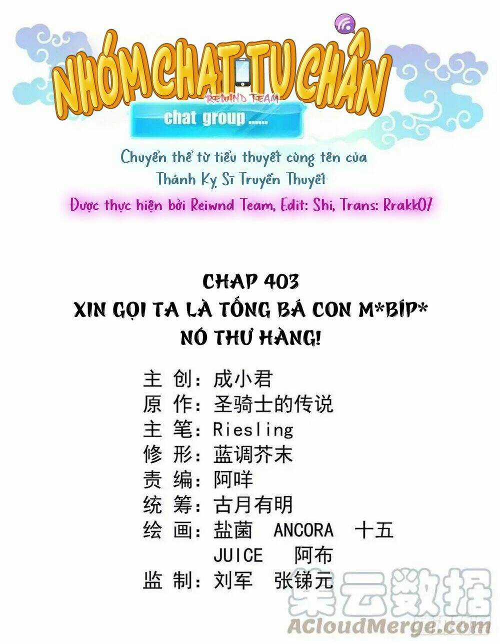 Tu Chân Nói Chuyện Phiếm Quần Chapter 403 trang 1