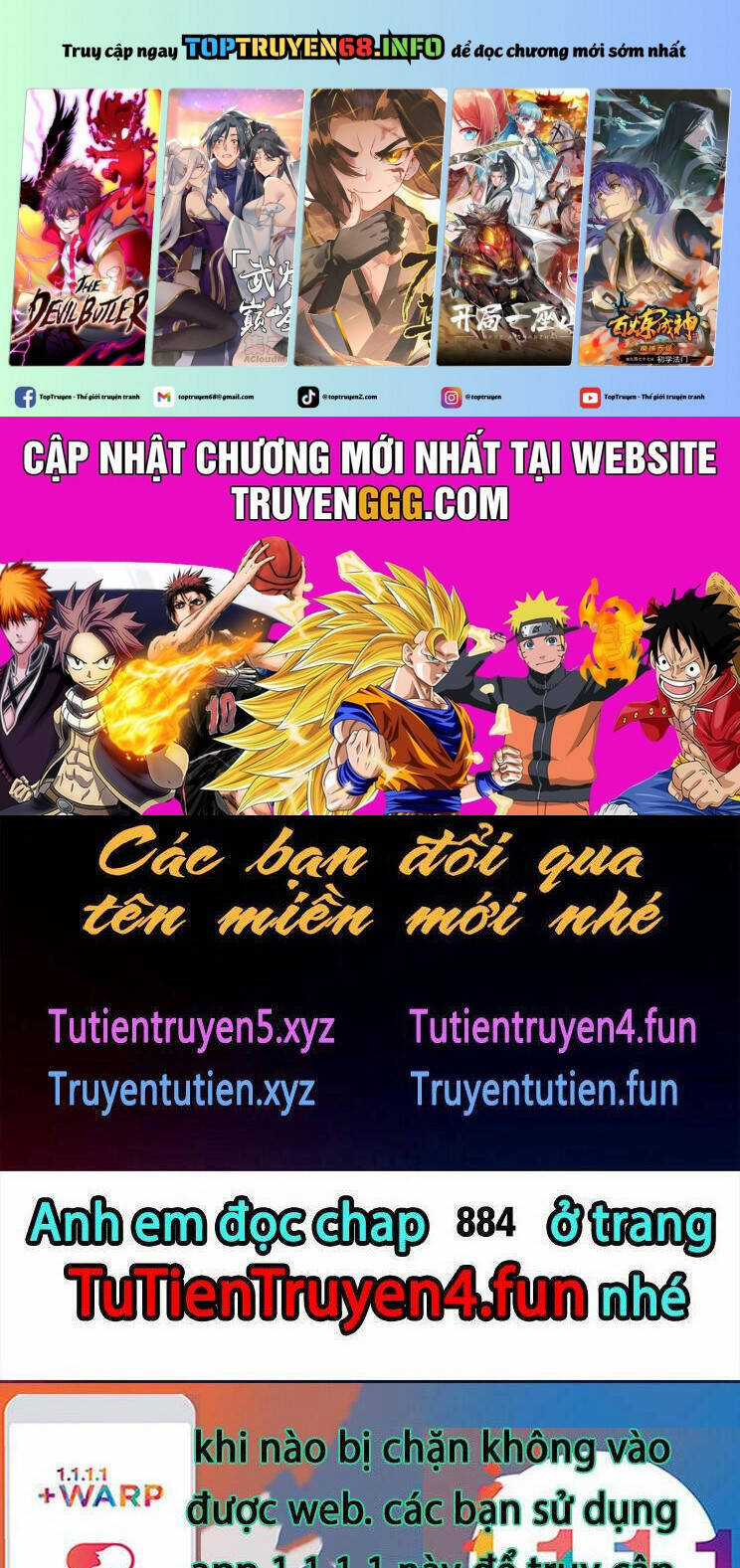 Tuyệt Thế Võ Thần Chapter 884 trang 1