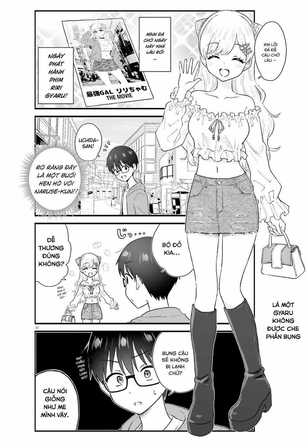 Uchida-San Chắc Chắn Không Phải Là Một Gyaru!!! Chapter 4 trang 1