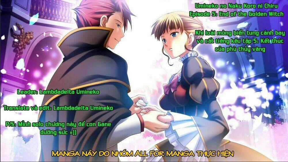 Umineko No Naku Koro Ni Chiru Ep 5: End Of The Golden Witch Chapter 1 trang 0