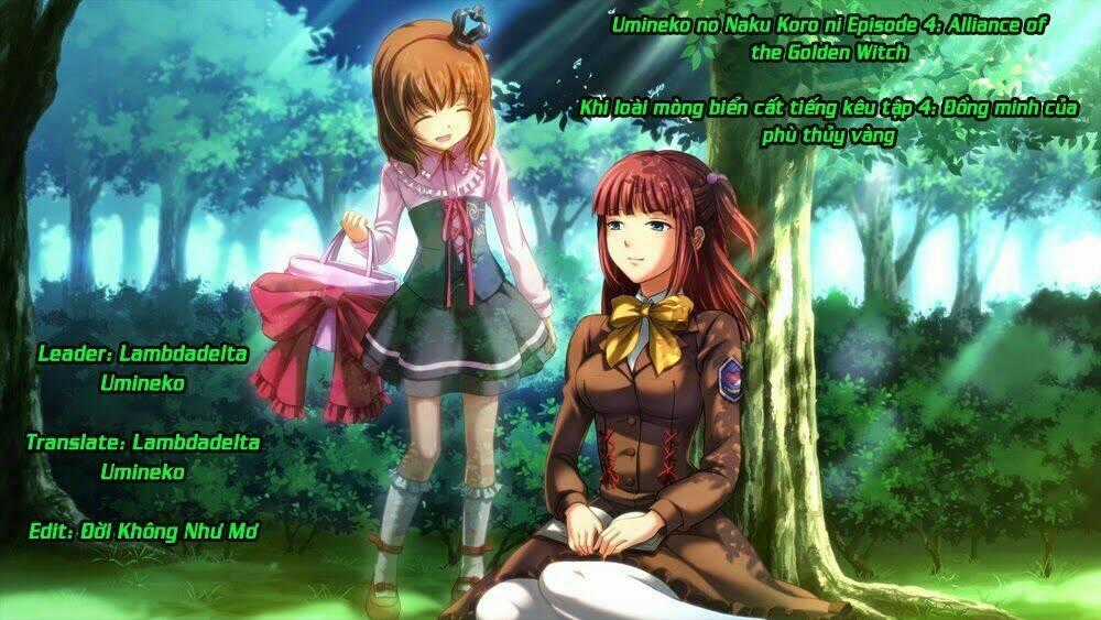 Umineko no Naku Koro ni Episode 1: Legend of the Golden Witch Chapter 24 trang 0