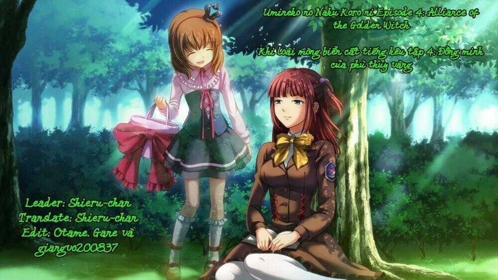 Umineko no Naku Koro ni Episode 4: Alliance of the Golden Witch Chapter 11 trang 0