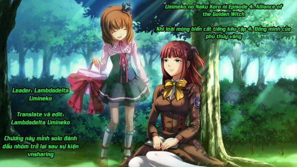 Umineko no Naku Koro ni Episode 4: Alliance of the Golden Witch Chapter 19 trang 1