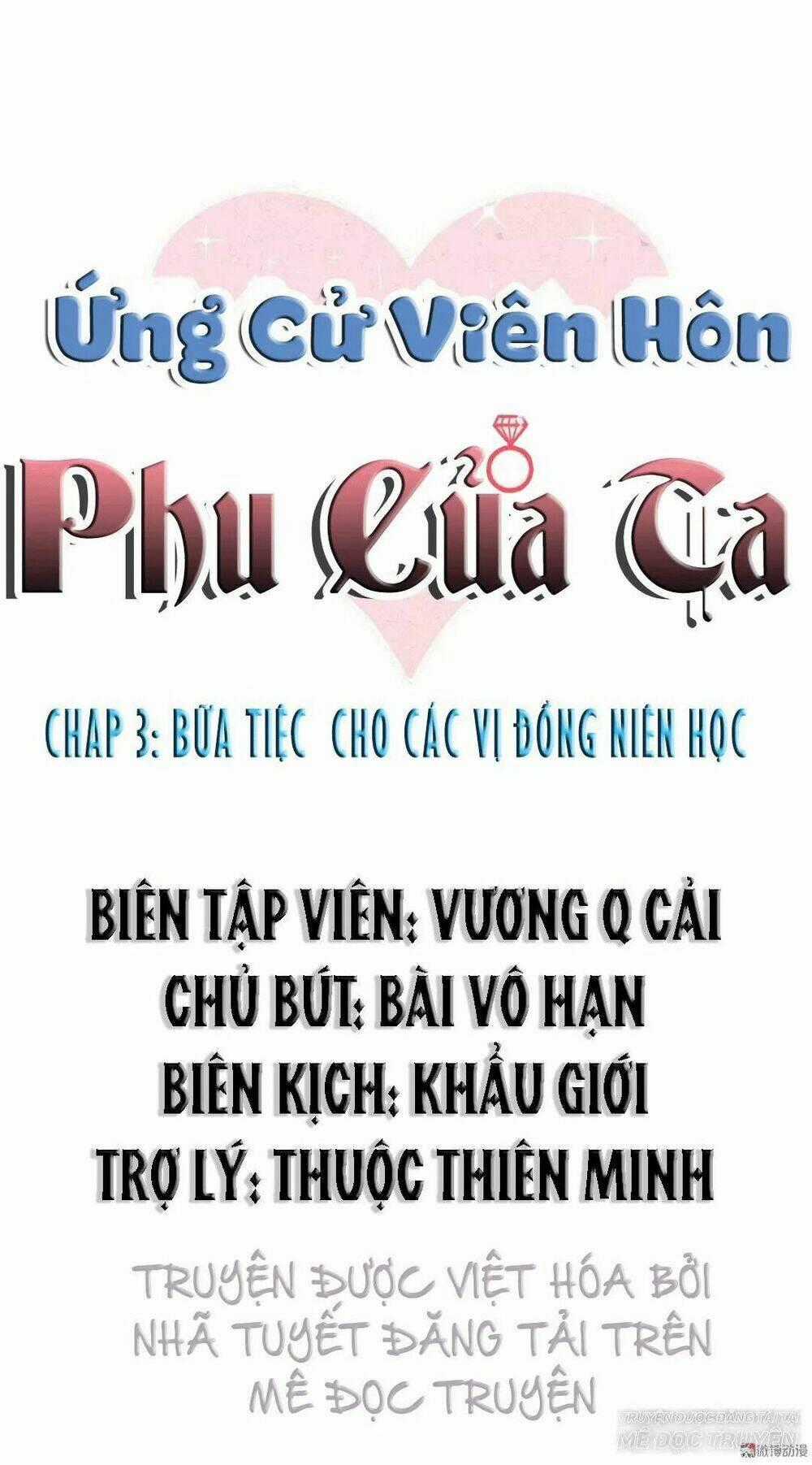 Ứng Cử Viên Hôn Phu Của Ta Chapter 3 trang 1