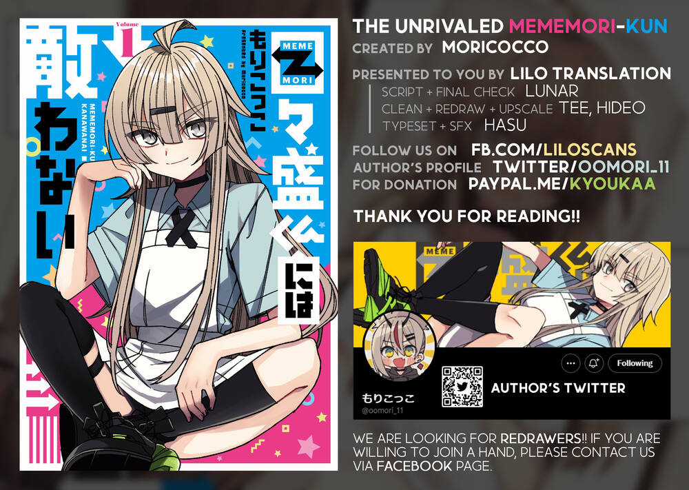 Unparalleled Mememori-Kun Chapter 7 trang 0