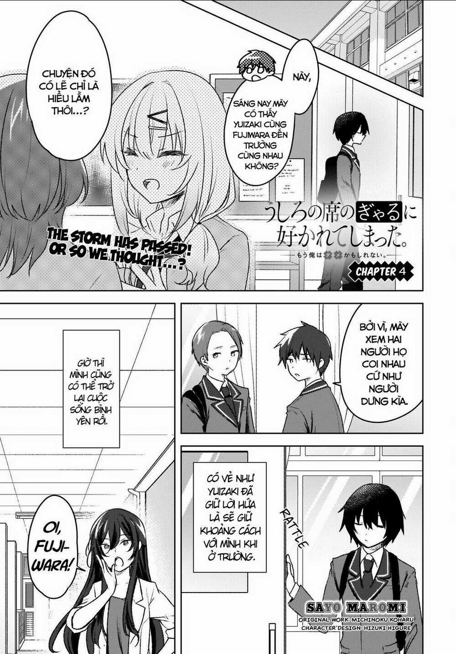 Ushiro No Seki No Gyaru Ni Sukarete Shimatta Chapter 4 trang 1