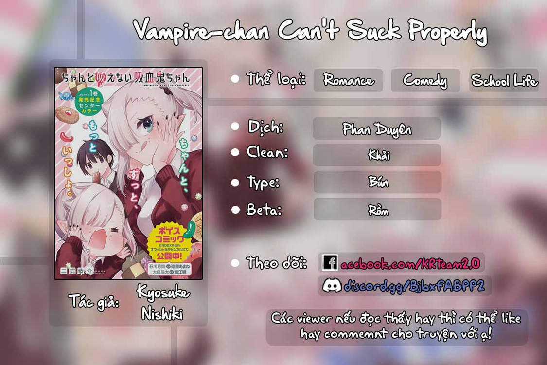 Vampire-Chan Can't Suck Properly Chapter 23 trang 0