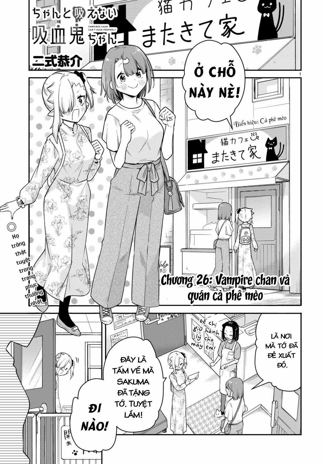 Vampire-Chan Can't Suck Properly Chapter 26 trang 1