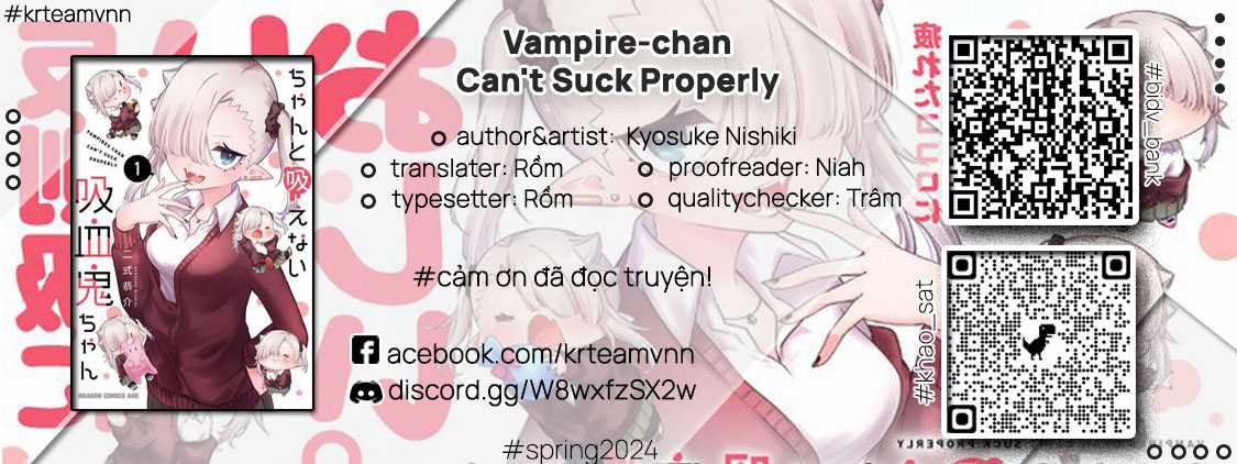 Vampire-Chan Can't Suck Properly Chapter 30 trang 0