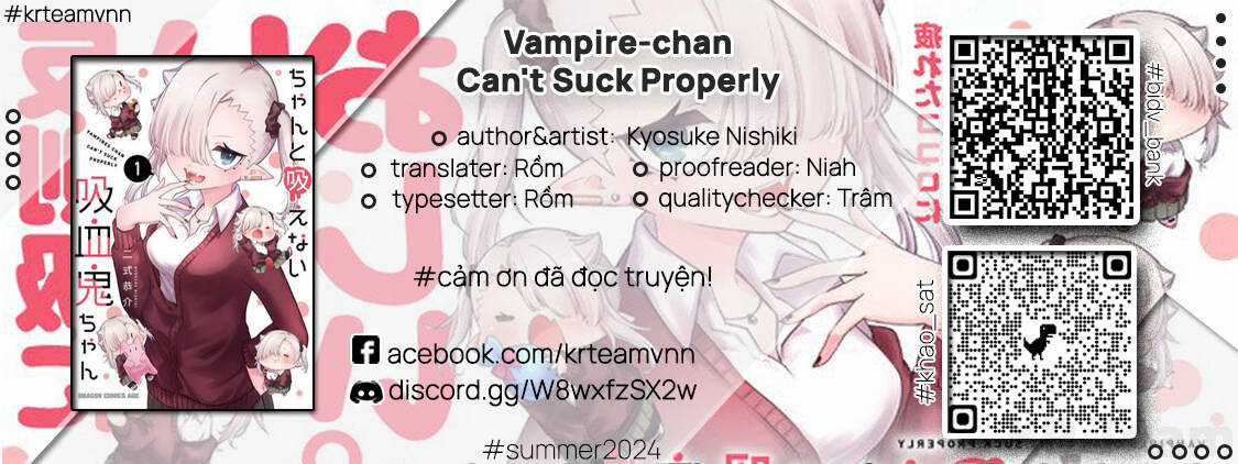 Vampire-Chan Can't Suck Properly Chapter 35 trang 0