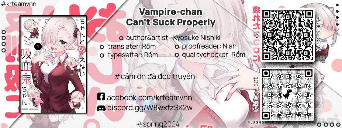 Vampire-Chan Can't Suck Properly Chapter 39 trang 0