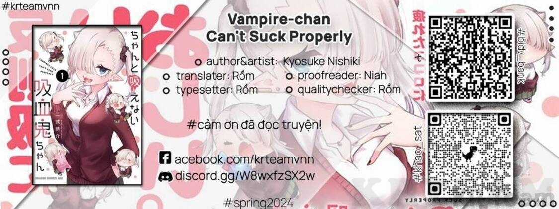 Vampire-Chan Can't Suck Properly Chapter 42 trang 0